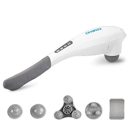 RENPHO Rechargeable Hand Held Deep Tissue Massager for Muscles, Back, Foot, Neck, Shoulder, Leg, Calf Pain Relief